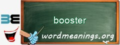 WordMeaning blackboard for booster